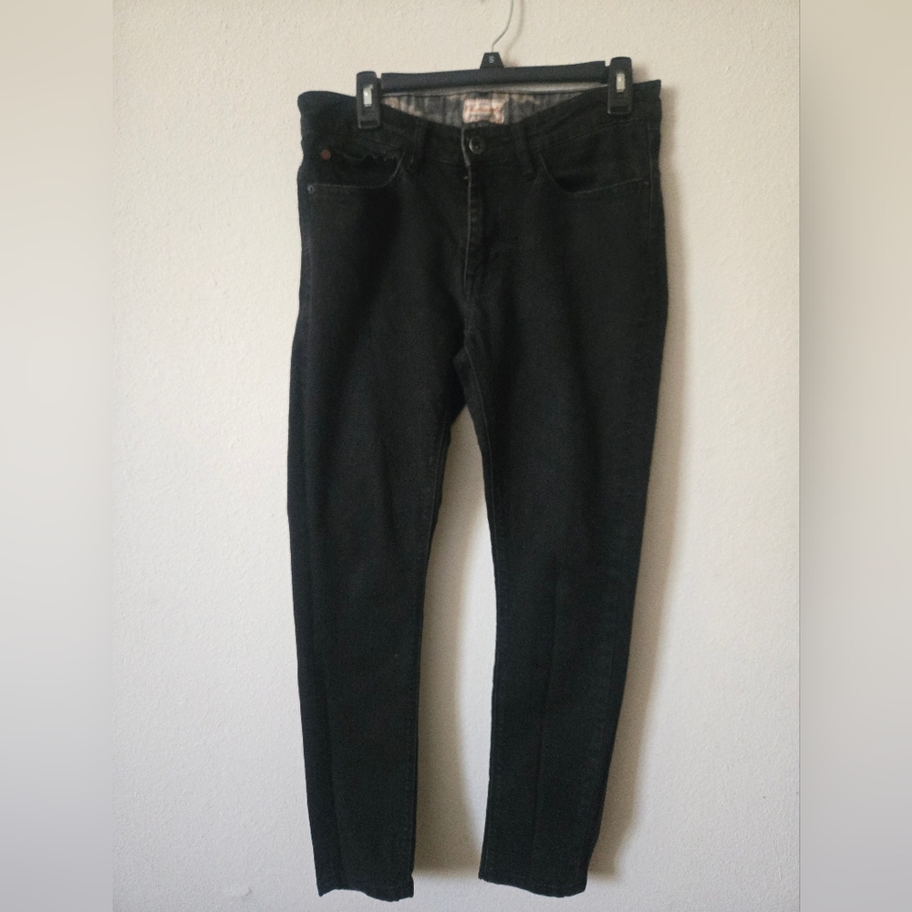 Weatherproof, Vintage Black Skinny Fit Jeans Classic Style, Size 30 X 30
